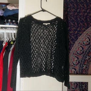 Black long sleeve cardigan